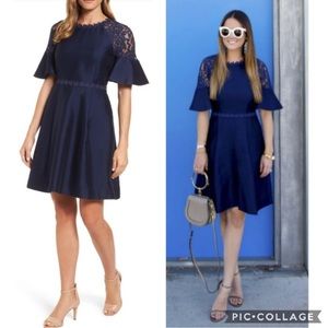 Draper James Navy Blue Lace Maggie Dress